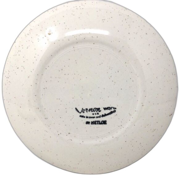 Metlox Tickled Pink 6" Bread Plates Vernon Ware 50s Dinnerware MCM Set of 4 - Picture 5 of 16